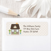 Monogrammed House Return Address Labels (Insitu)