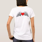 Monogrammed I Love You Valentijnsdag T-Shirt (Achterkant)
