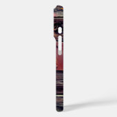 Monogrammed Industrial Rustic Wood Pattern Case-Mate iPhone Case (Achterkant / Links)