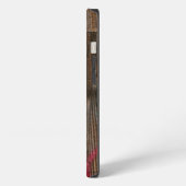 Monogrammed Industrial Rustic Wood Pattern iPhone Hoesje (Linkerkant)