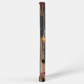 Monogrammed Industrial Rustic Wood Pattern Samsung Galaxy Hoesje (Rechterkant)