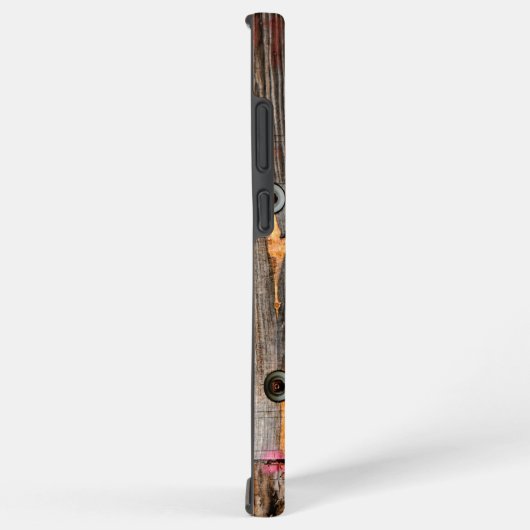 Monogrammed Industrial Rustic Wood Pattern Samsung Galaxy Hoesje (Rechterkant)