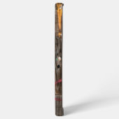 Monogrammed Industrial Rustic Wood Pattern Samsung Galaxy Hoesje (Linkerkant)