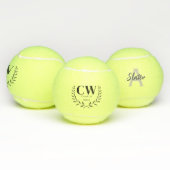Monogrammed Initiaal Custom minimalistische tennis Tennisballen (Multi)
