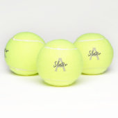 Monogrammed Initiaal Custom Tennis Ball Gift Tennisballen (Multi)