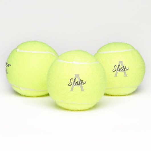 Monogrammed Initiaal Custom Tennis Ball Gift Tennisballen (Multi)