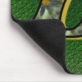 Monogrammed Initiaal E Daisies Mousepad Muismat (Hoek)