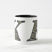 Monogrammed Initiaal K Hydrangea Floral Mok (Midden)