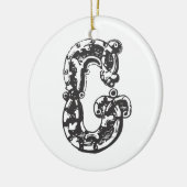 Monogrammed Initiaal Letter G Kerstmis Ornament - (Links)