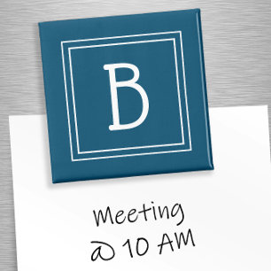 Monogrammed Initiaal Moderne Sjabloon Eenvoudig bl Magneet