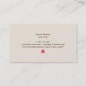 Monogrammed Interior Designer Visitekaartje (Achterkant)