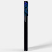 Monogrammed iPhone 14 Pro Max hoesje bloemen (Achterkant / Rechts)