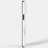 Monogrammed iPhone 14 Pro Max hoesje bloemen (Achterkant / Rechts)