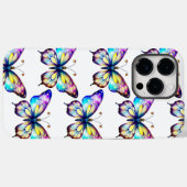 Monogrammed iPhone 14 Pro Max hoesje vlinder (Achterkant (horizontaal))