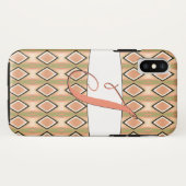 Monogrammed J Phone Case of Pink and Greens (Achterkant (horizontaal))