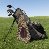 Monogrammed Jaguar Pattern Golfhanddoek (Groen)