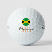 Monogrammed Jamaican Flag & Jamaica Golf Balls Golfballen (Voorkant)