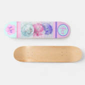 Monogrammed Japans 3 Umbrella Peace Skateboard (Horizontaal)