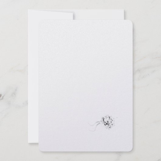 Monogrammed Katholieke Uitnodiging (Achterkant)