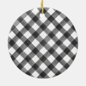 Monogrammed kerstboomversiering keramisch ornament (Achterkant)