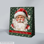 Monogrammed Kerstcadeau Tas  Kerstman Medium Cadeauzakje