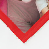 Monogrammed kerstfamilie foto collage fleece deken (Hoek)