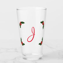 Monogrammed Kerstkerst Holly