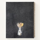 Monogrammed keukengerei kruik Receptenboek Notitieboek (Achterkant)