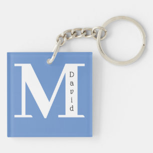 Monogrammed Key Ring Sleutelhanger
