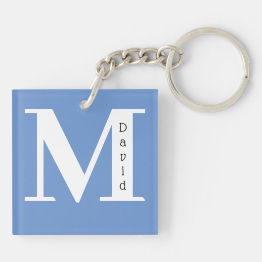 Monogrammed Key Ring Sleutelhanger (Achterkant)