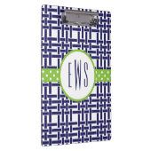 Monogrammed-klembord voor bamboe en Grosgrain Klembord (Rechts)