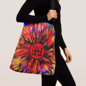 Monogrammed-kleurenbarst Crossbody Tas (Dichtbij)