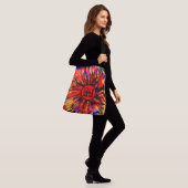 Monogrammed-kleurenbarst Crossbody Tas (Op model)