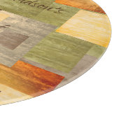 Monogrammed-kleurenblok Snijplank (Hoek)