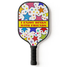 Monogrammed kleurrijke sterren, Dinks met vrienden