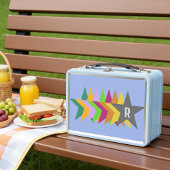 Monogrammed kleurrijke sterren op licht Paarse, Ki