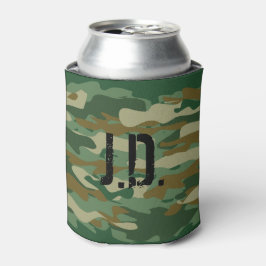 Monogrammed koelbox met legercamouflage ontwerp blikjeskoeler