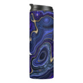 Monogrammed Lapis Lazuli Thermosbeker (Geroteerd rechts)