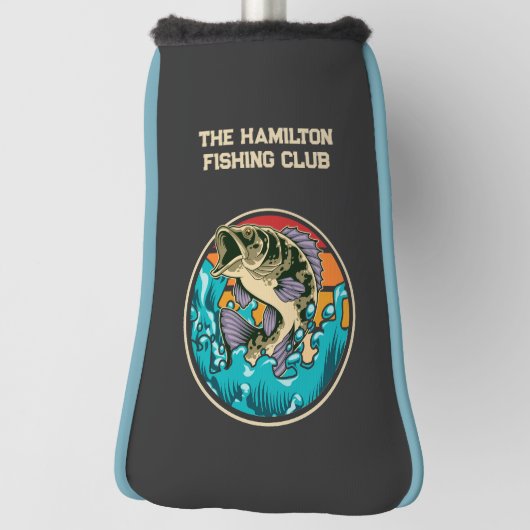 Monogrammed Largemouth Bass Gevist Club Golfheadcover (Draai 90)