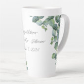 Monogrammed Latte cup Mok (Rechterhoek)