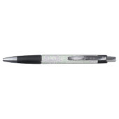 Monogrammed Lavender en Green Floral Damask Pen (Achterkant)