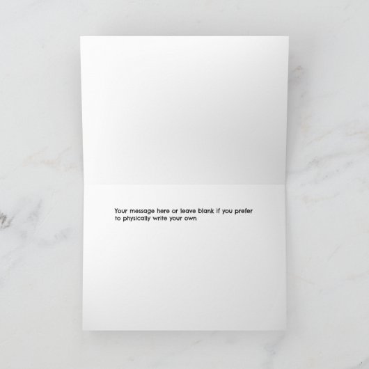 Monogrammed letter "A" Gelukkige Verjaardag Kaart (Binnen)