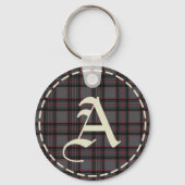 Monogrammed Letter A Sleutelhanger (Voorkant)