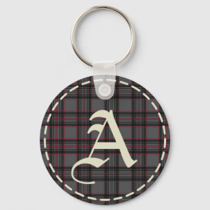 Monogrammed Letter A Sleutelhanger