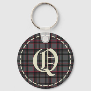 Monogrammed Letter Q Sleutelhanger