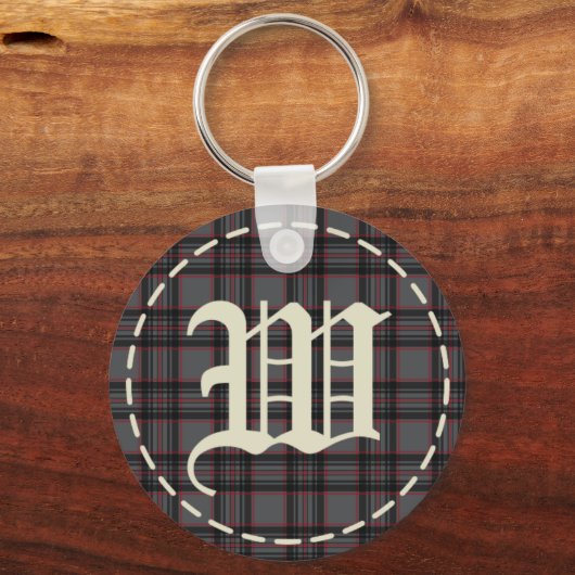 Monogrammed Letter W Sleutelhanger (Voorkant)