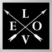 monogrammed liefde poster (Voorkant)