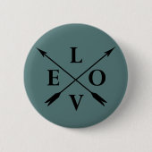 monogrammed liefde ronde button 5,7 cm (Voorkant)