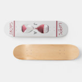 Monogrammed "Life's Short" Skateboard (Horizontaal)