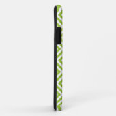 Monogrammed Lime Green Geometric Diamond Pattern Case-Mate iPhone Case (Achterkant/rechts)